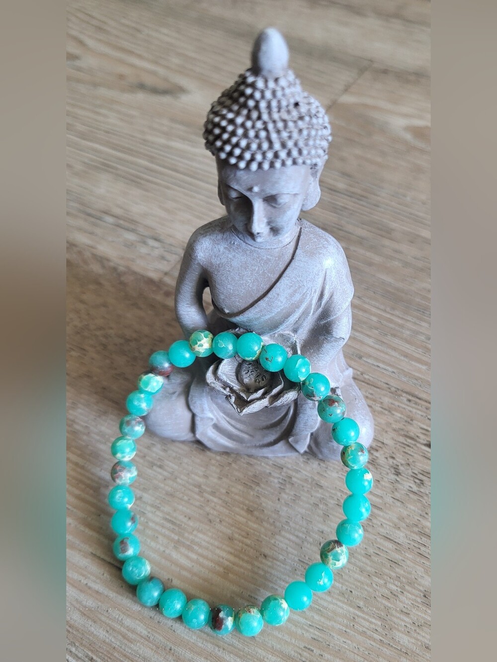 🌊 Sea Sediment Jasper Beaded Bracelet